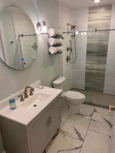 newly renovated bathroom